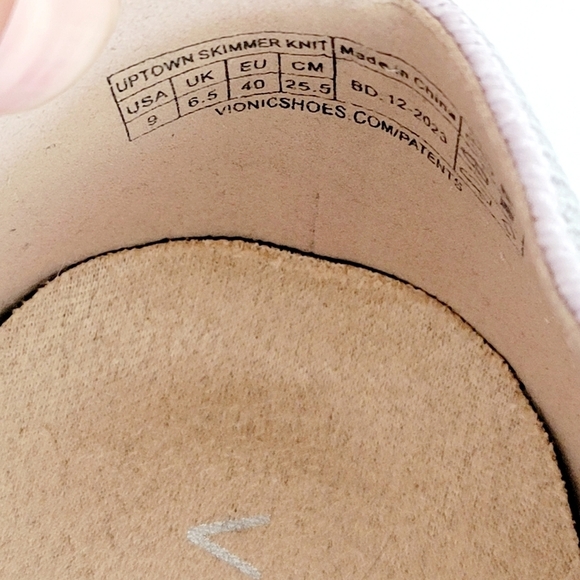 NEW Vionic Uptown Skimmer Knit Slip-on Comfort Shoes Gray Size 9 - Picture 7 of 7